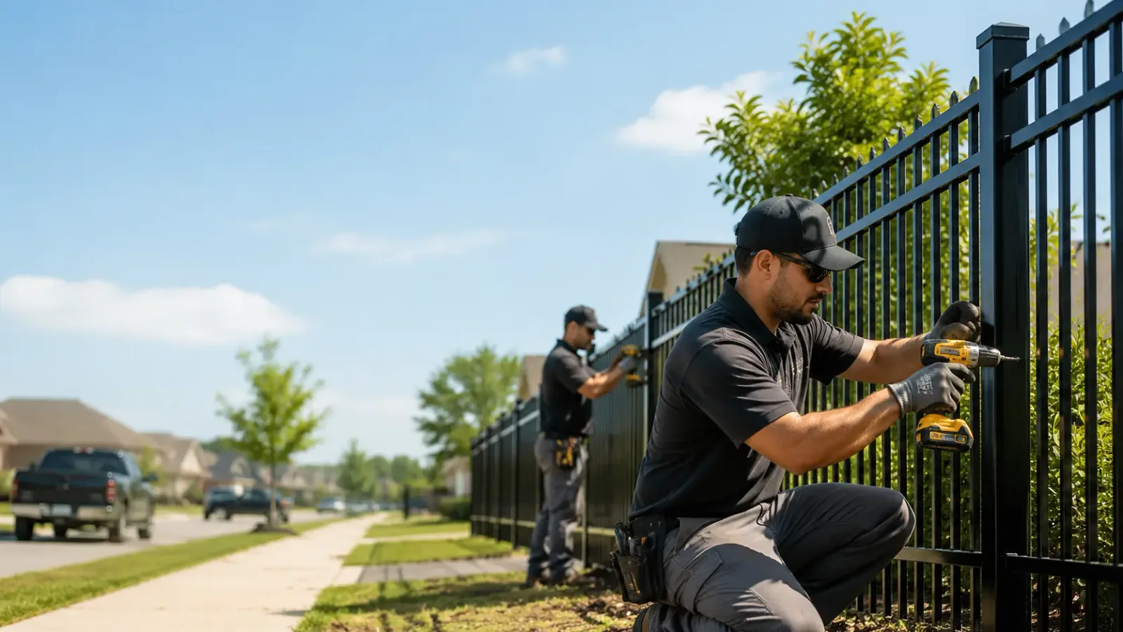 Metal Fence Installation in Edinburg, TX